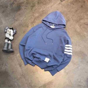 THOM BROWNE blue hoodie